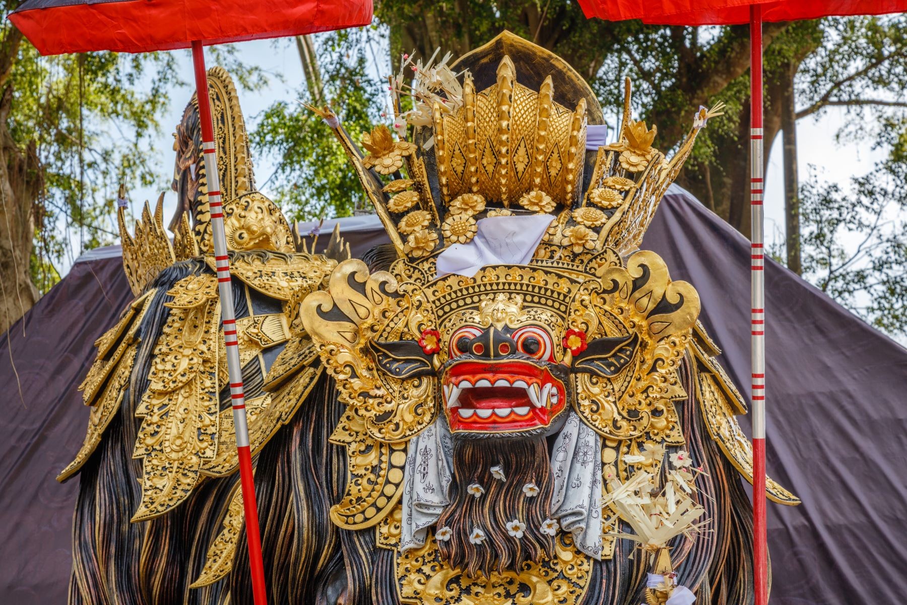 Barong Bali Hd Balinese Barong Dance Show In Batubulan Hd Cara Melukis